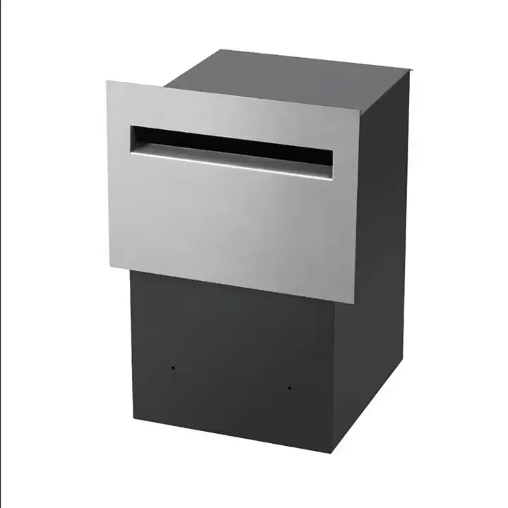 Compact Indoor Waterproof Parcel Drop Box Built-in Design Premium Galvanized Steel Mailbox Anti-Theft Durable Construction - Image 2
