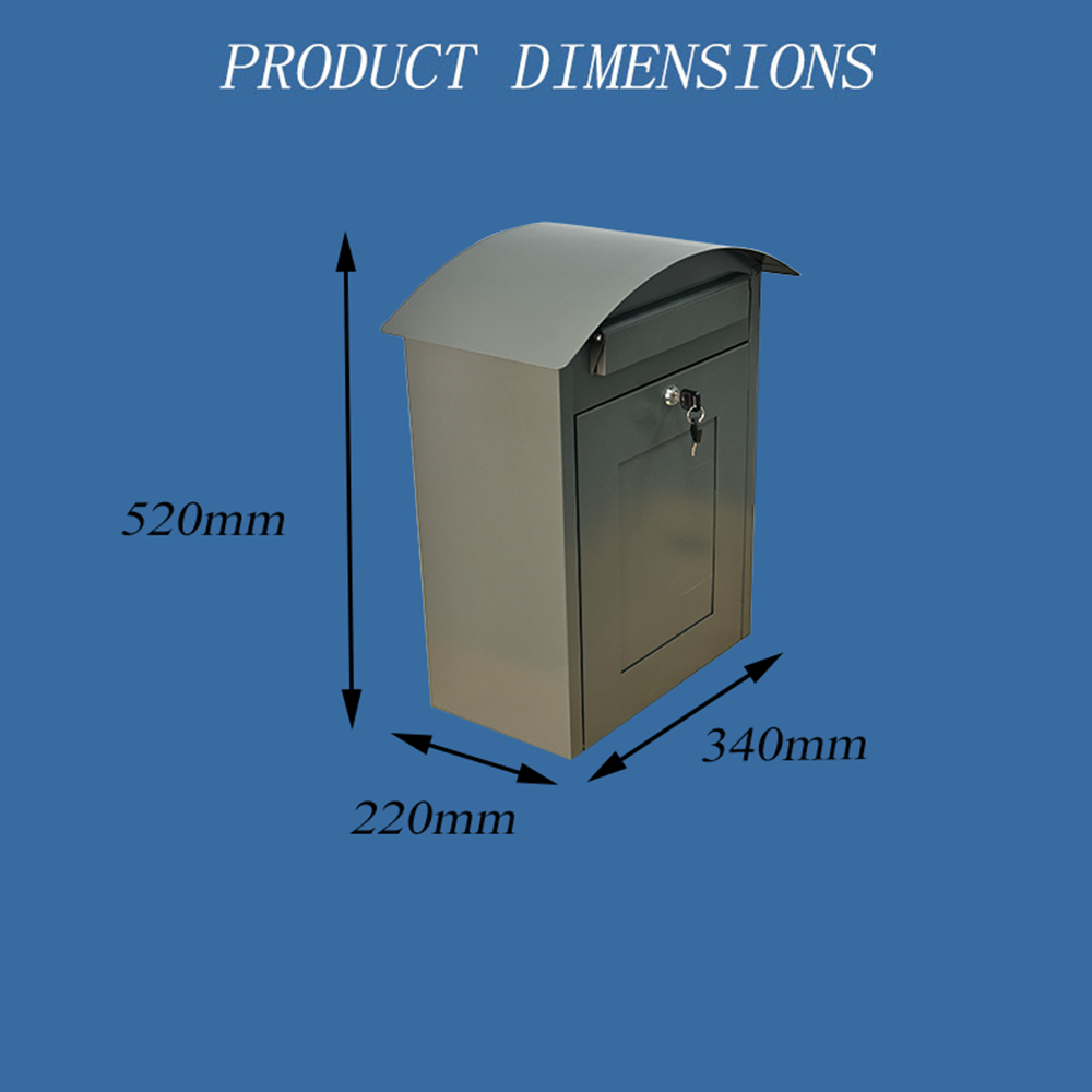 WELDON OEM Modern Black Secure Outdoor Galvanized Steel Smart Parcel Box Parcel Drop Box Delivery Box Parcel Mailbox - Image 5