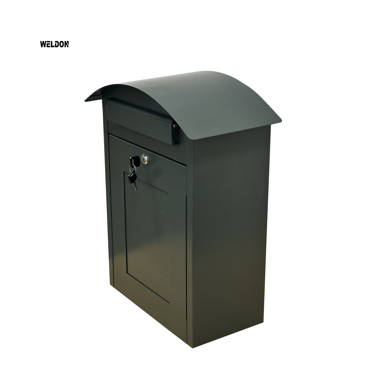 WELDON OEM Modern Black Secure Outdoor Galvanized Steel Smart Parcel Box Parcel Drop Box Delivery Box Parcel Mailbox - Image 3