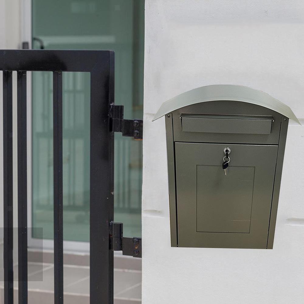 WELDON OEM Modern Black Secure Outdoor Galvanized Steel Smart Parcel Box Parcel Drop Box Delivery Box Parcel Mailbox - Image 4